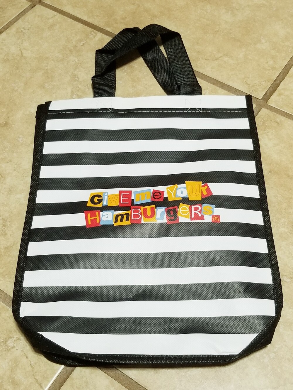 McDonald's Smilemakers Hamburglar Ransom Tote
